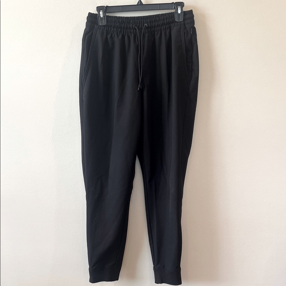 Old Navy Stretchtech Athletic Pants Men’s M Black Lined Lightweight Pockets EUC
